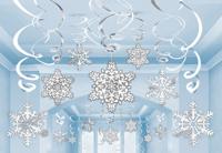 Amscan decoratiespiralen Sneewvlok 61 cm folie