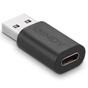 LINDY USB 3.2 Gen 1 (USB 3.0) Adapter [1x USB 3.2 Gen 1 stekker A (USB 3.0) - 1x USB-C bus] 41904