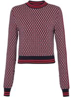 Balmain pull à carreaux - Rouge