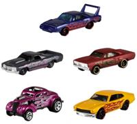 Hot Wheels autoset Flames 7,5 x 2,5 cm staal 5 delig