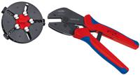 Knipex MultiCrimp 97 33 01 Krimptang Ongeïsoleerde, open connectoren, Geïsoleerde kabelschoenen + connectoren / stootverbinders, Adereindhulzen Incl.