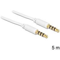 Delock 83443 Kabel Stereo Jack 3,5 mm 4-pins male > male 5 m