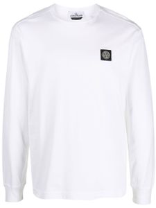 Stone Island t-shirt Compass à manches longues - Blanc