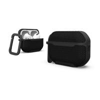 URBAN ARMOR GEAR Metropolis Case voor Apple AirPods Pro 2022 hoes [draadloos opladen/magnetisch opladen compatibel/status led zichtbaar, afneembare karabijnhaak] zwart