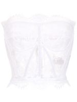 Dolce & Gabbana bustier en dentelle - Blanc - thumbnail