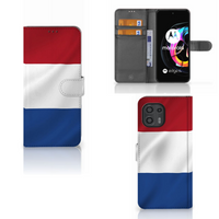 Motorola Edge 20 Lite Bookstyle Case Nederlandse Vlag - thumbnail