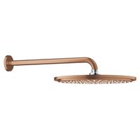 GROHE Rainshower hoofddoucheset: hoofddouche Ø31cm met douchearm wandmontage 38cm brushed warm sunset 26066DL0 - thumbnail