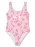 Michael Kors Kids maillot de bain à logo imprimé - Rose