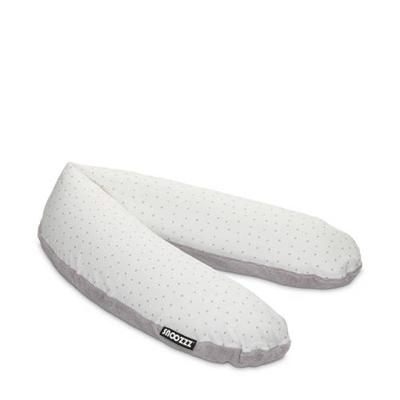 Snoozzz voedingskussen L - Teddy grijs Dots -185 cm