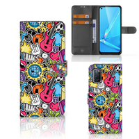 OPPO A72 | OPPO A52 Wallet Case met Pasjes Punk Rock