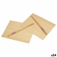 Sushi set Kinvara BM-001 Hout Bamboe 24 x 18 cm 24 x 0,5 x 0,5 cm (24 Stuks)