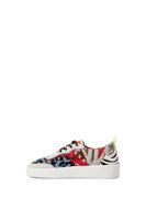 Sneakers met plateauzool en patch - MATERIAL FINISHES - 41