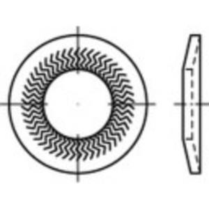 Grendelschijven 8 mm 12.7 mm Verenstaal Verzinkt 250 stuk(s) 159414