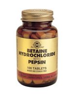 Solgar Betaine Hydrochloride With Pepsin Tab 0240 (100St)