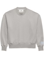 AMI Paris logo-patch sweatshirt - Gris