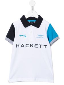 Hackett Kids polo à logo imprimé - Blanc