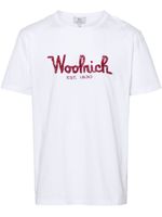 Woolrich t-shirt en coton à logo brodé - Blanc