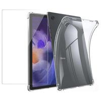 Samsung Galaxy Tab A9 Saii 2-in-1 TPU-hoesje en schermbeschermer van gehard glas - thumbnail