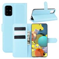 Samsung Galaxy A51 5G Wallet Case met Magnetische Sluiting - Blauw - thumbnail