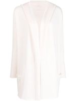 Teddy Cashmere cardigan en cachemire Napoli à capuche - Blanc