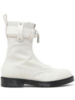 JW Anderson bottines Padlock en cuir - Blanc - thumbnail