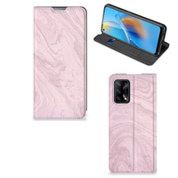 OPPO A74 4G Standcase Marble Pink - Origineel Cadeau Vriendin - thumbnail