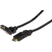 Schwaiger HDMS15533 HDMI-kabel HDMI Aansluitkabel HDMI-A-stekker, HDMI-A-stekker 1.50 m Zwart 4K UHD, Vergulde steekcontacten - thumbnail