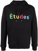 Etudes hoodie en coton à logo imprimé - Noir - thumbnail