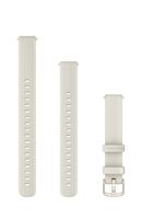 Garmin Lily 2 (14mm) Bandje, alleen Geschikt voor Lily 2 Standard, Active en Classic series, Originele accessoire, Silicone, Cream and Gold Hardware