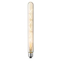 Edison Vintage E27 LED filament lichtbron Tube | Spiraal | Retro LED lamp | 3/3/30cm | Amber | geschikt voor E27 fitting | Dimbaar | 5W 500lm 2700K | warm wit licht - thumbnail