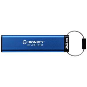 Kingston Technology IronKey 32GB Keypad 200, FIPS 140-3 Lvl 3 (aangevraagd) AES-256 versleuteld