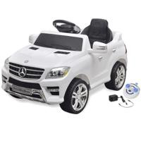 vidaXL Speelauto Mercedes Benz ML350 wit 6 V met afstandsbediening