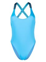 Stella McCartney maillot de bain à bretelles à logo - Bleu - thumbnail