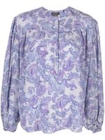 ISABEL MARANT blouse Brunille imprimée - Bleu - thumbnail