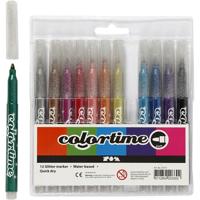 Colortime - Stiften 4,2 mm - Glitter - 12 stuks