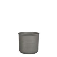 MICA Decorations Momo Pot Cilinder l. Grey-h18xd19cm Bloempotten voor Bloemen en Planten, Veelkleurig, Uniek