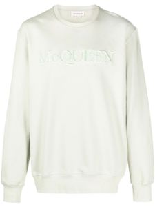 Alexander McQueen sweat à logo brodé - Vert