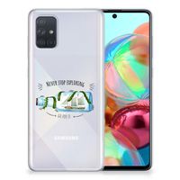 Samsung Galaxy A71 Telefoonhoesje met Naam Boho Bottle