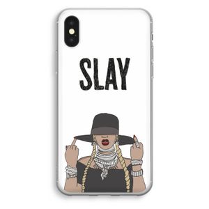 Slay All Day: iPhone X Transparant Hoesje