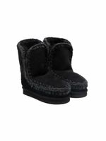 Mou Kids bottes à doublure en peau lainée - Noir