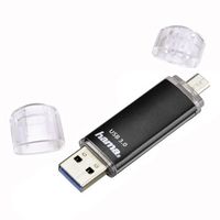 Hama FlashPen Laeta Twin USB-stick smartphone/tablet Zwart 128 GB USB 3.2 Gen 1 (USB 3.0), Micro-USB 2.0 - thumbnail