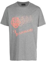 Billionaire t-shirt en coton à manches courtes - Gris