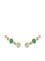 Monica Vinader boucles d'oreilles en or 18ct ornées d'amazonites