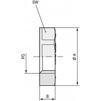 LAPP 52000180 SKINDICHT GMK PG 36 RAL 7035 LGY Contramoer PG36 Polystereen (EPS) Grijs-wit (RAL 7035) 25 stuk(s) - thumbnail