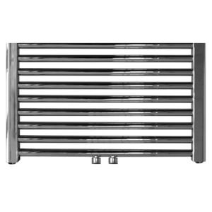 Designradiator Sanicare RVS Look Inclusief Ophanging Midden Aansluiting Recht 120x60 cm Sanicare