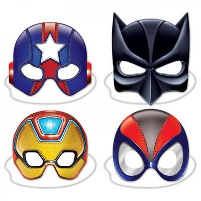 Maskers Superhelden 4 stuks