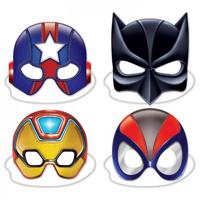 Maskers Superhelden 4 stuks