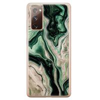 Samsung Galaxy S20 FE siliconen hoesje - Green waves