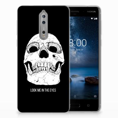 Silicone Back Case Nokia 8 Skull Eyes Silicone Back Case Nokia 8 Skull Eyes