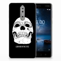 Silicone Back Case Nokia 8 Skull Eyes